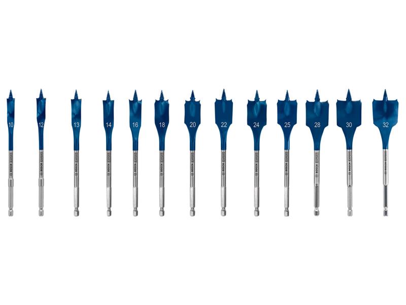 Bosch Powertool Accessories EXPERT Self Cut Speed Spade Drill Bit Set, 13 Piece