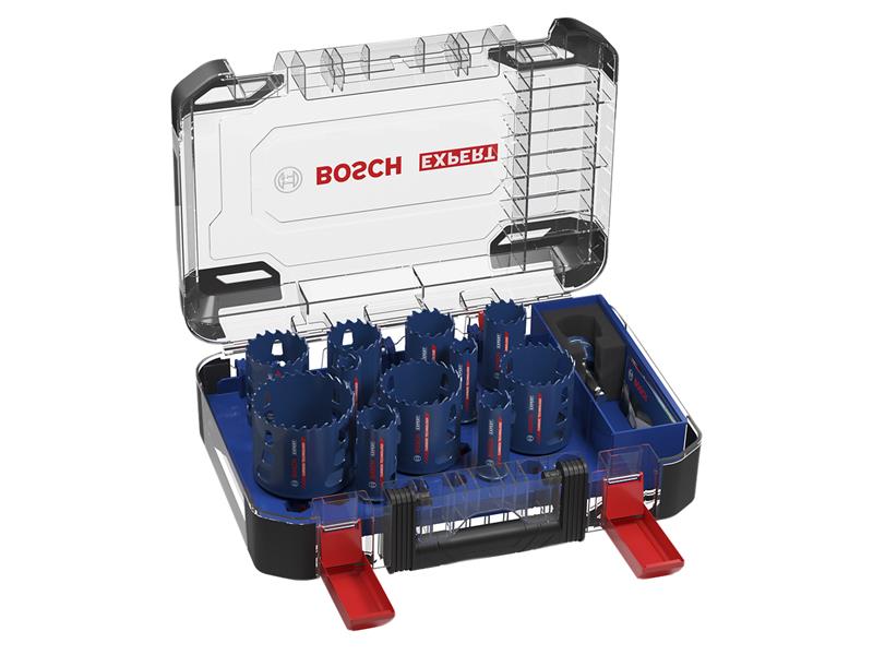 Bosch Powertool Accessories EXPERT Multi Material PC Plus Hole Saw Set, 14 Piece