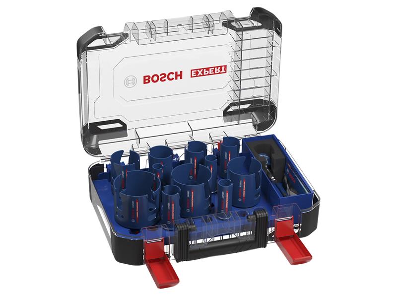 Bosch Powertool Accessories EXPERT Multi Material PC Plus Hole Saw Set, 15 Piece