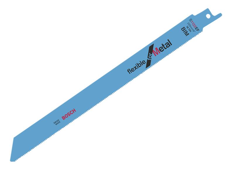 Bosch Powertool Accessories S 1122 EF Flexible for Metal Reciprocating Saw Blade 225mm 18 TPI (5pk)