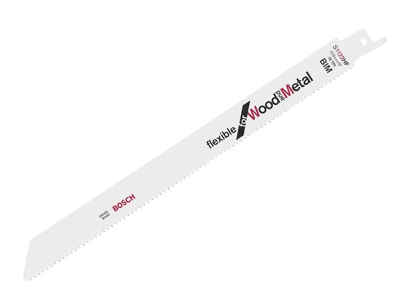 Bosch Powertool Accessories S 1122 HF Flexible for Wood  Metal Blade 225mm 10 TPI Pack of 100