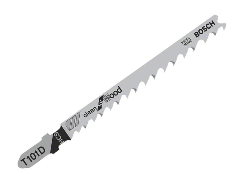 Bosch Powertool Accessories T 101 D Clean for Wood Jigsaw Blade 100mm Pack of 5