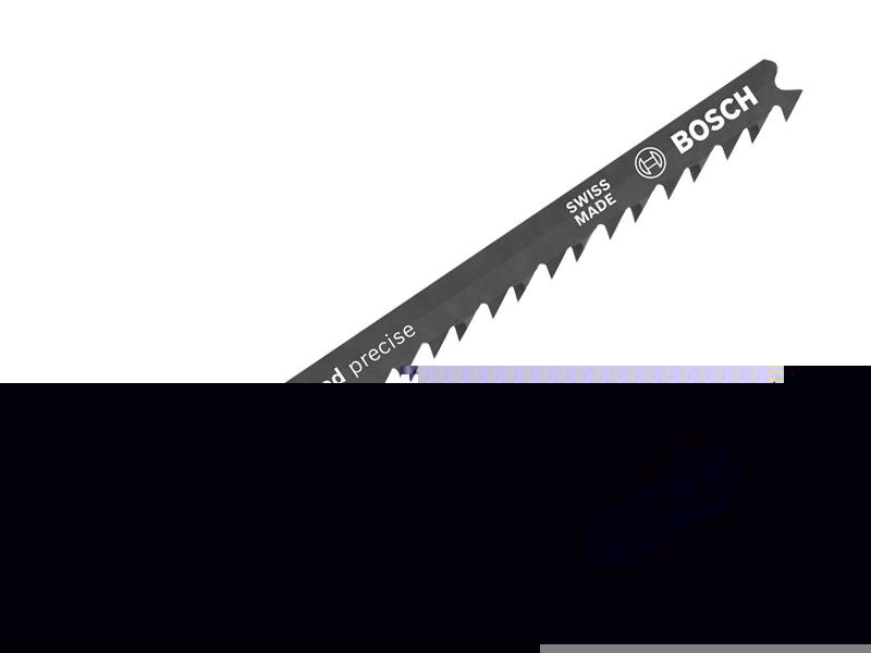 Bosch Powertool Accessories PRO Wood precise T144DP Jigsaw Blade 100mm Pack of 5