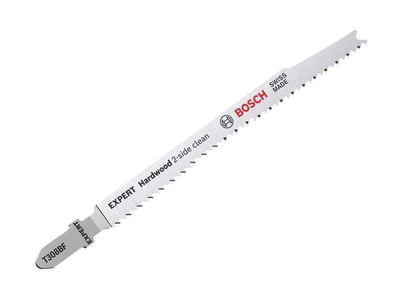 Bosch Powertool Accessories EXPERT Hardwood 2-side Clean T308BF Jigsaw Blade Pack of 5