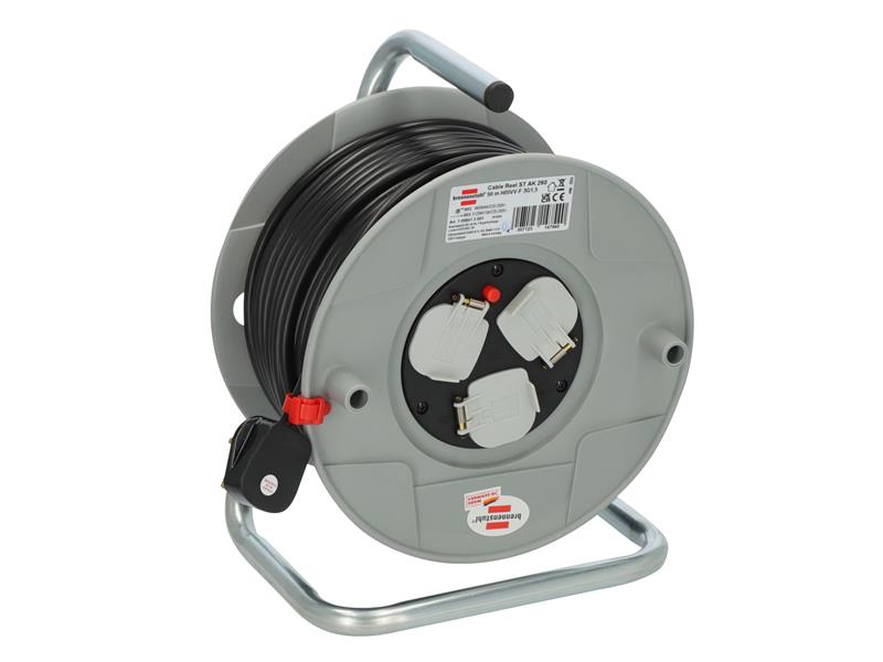 Brennenstuhl AK 260 Cable Reel 240V 13A 3-Socket 50m