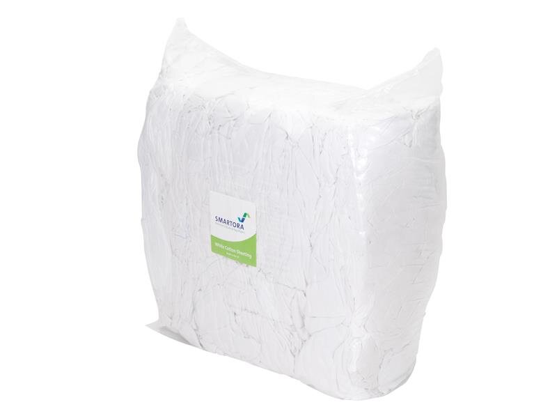 Davis and Moore White Cotton Sheeting Wipers 10kg