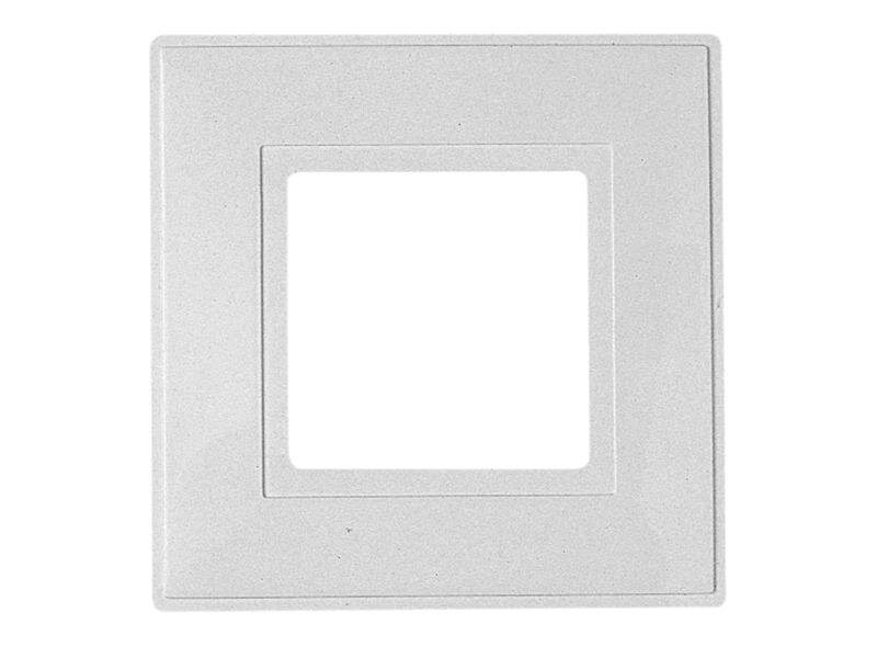 Dencon White Finger Plate 1-Gang (Pack of 2)