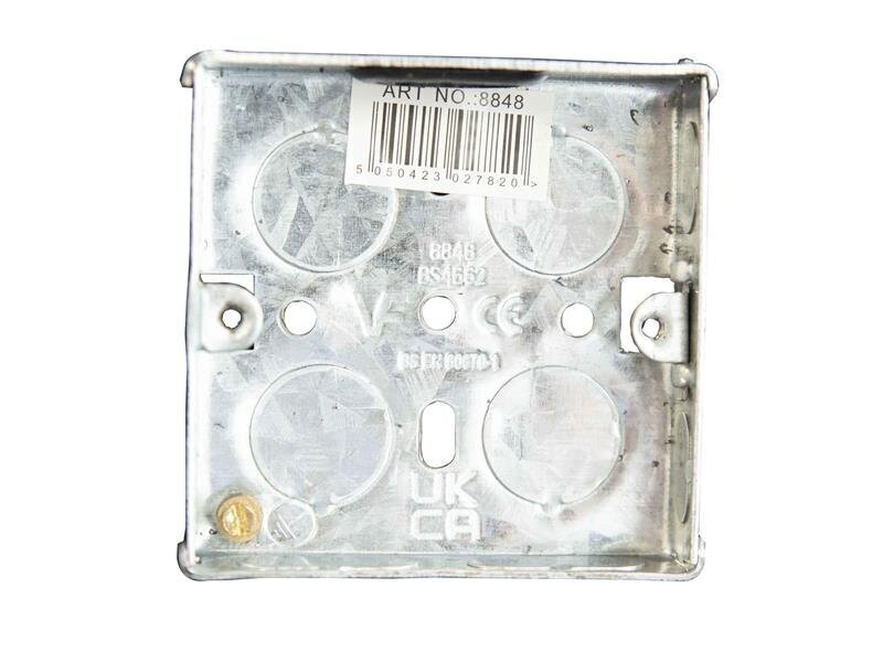 Dencon Metal Back Box 1-Gang 16mm