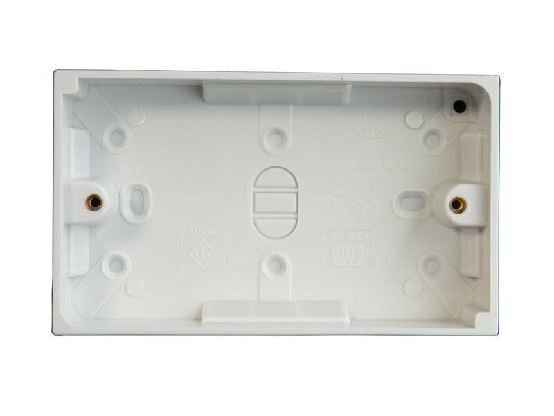 Dencon Pattress Box 2-Gang 25mm