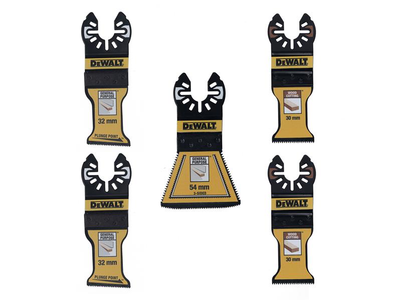 DEWALT Power Tools DT20777 Mixed Multitool Blade Set, 5 Piece