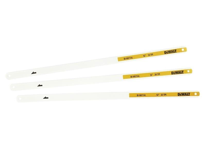 DEWALT Hand Tools Mixed Hacksaw Blade Pack, 3 Piece