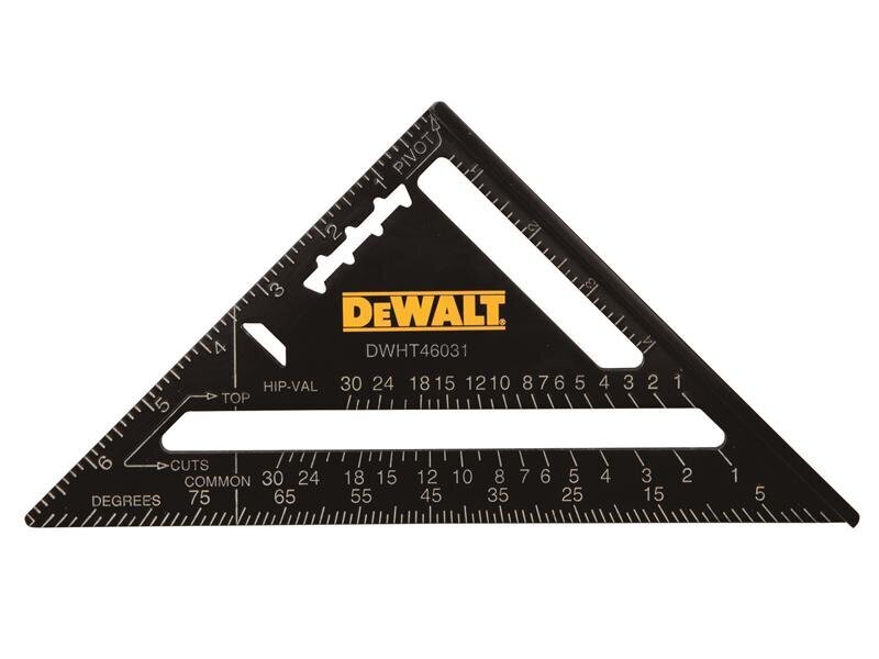 DeWALT Hand Tools Rafter Layout Square 7in