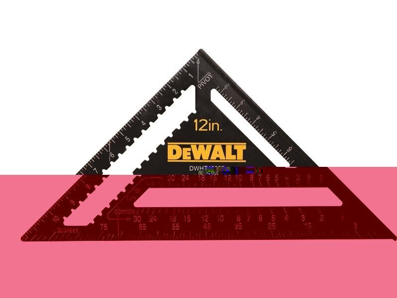 DeWALT Hand Tools Rafter Layout Square 12in
