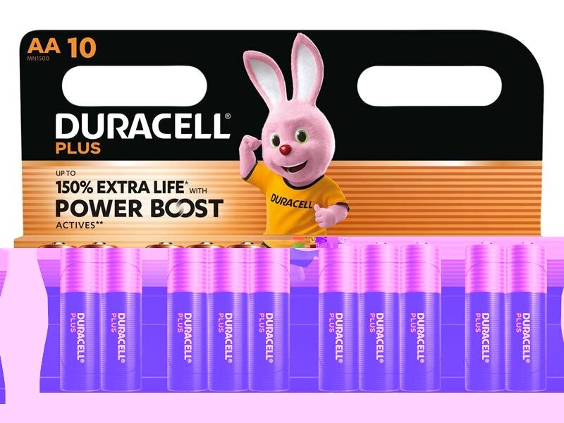 Duracell AA Cell Plus with Power Boost Batteries (Pack 10)