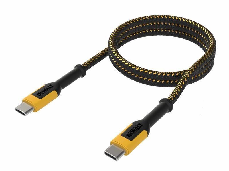 DEWALT Telecoms USB C to USB C 100W Reinforced Charging Cable 1.8m (6ft)