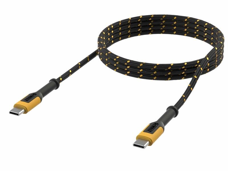 DEWALT Telecoms USB C to USB C Reinforced Charging Cable 1.8m (6ft)