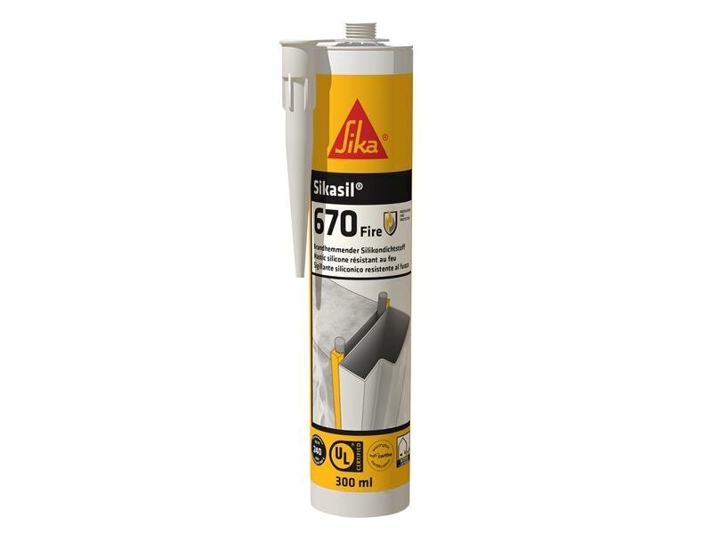Everbuild Sika Sikacryl-620 Fire Resistant Acrylic Sealant Grey 600ml