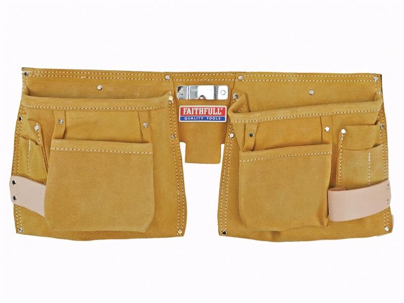 Faithfull Double Tool Nail Pouch