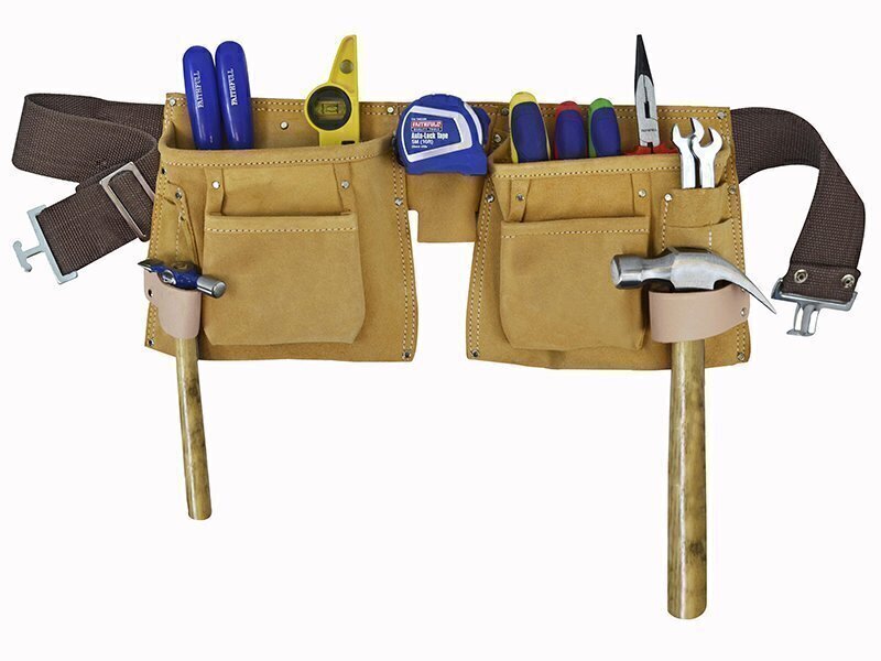 Faithfull Double Tool Nail Pouch