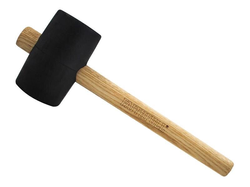 Faithfull FSC Black Rubber Mallet 24oz