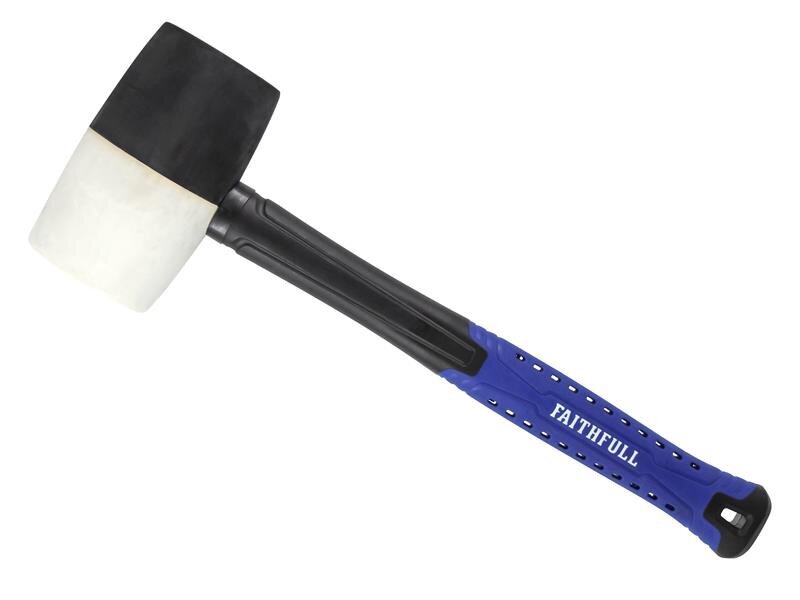 Faithfull Black  White Fibreglass Mallet 32oz
