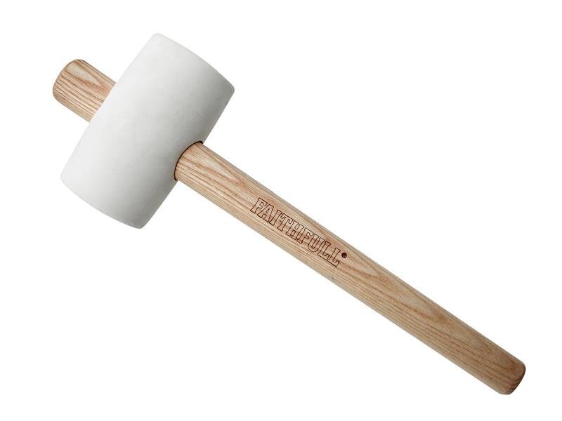 Faithfull FSC White Rubber Mallet 16oz