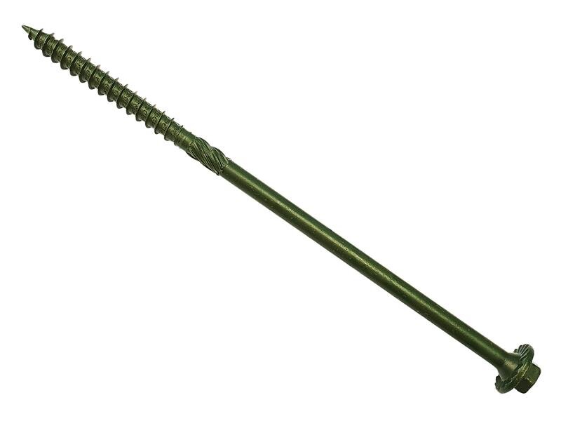 ForgeFix Timber Fixing Screws Green Treated 6.3 x 150mm Bag 20