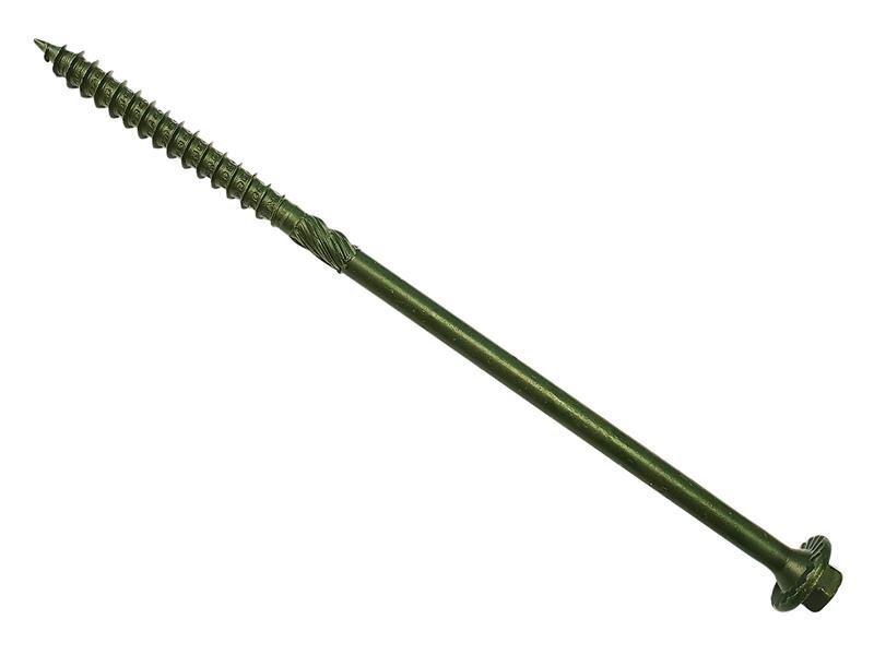 ForgeFix Spectre Advanced Timber Fixing Screws Green 6.3 x 175mm Box 50