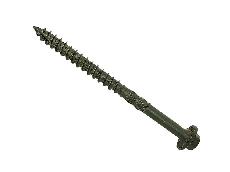 ForgeFix Spectre Advanced Timber Fixing Screws Green 6.3 x 75mm Box 50