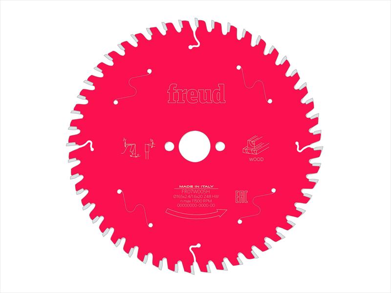 Freud Wood Circular Saw Blade 165 x 20 x 1.4/1mm x 48T