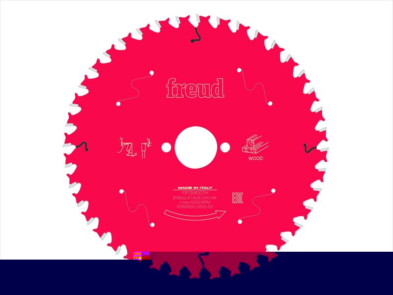 Freud Wood Circular Saw Blade 190 x 30 x 2.4/1.6mm x 40T