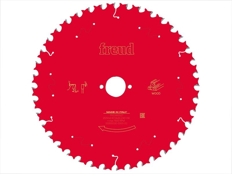 Freud Wood Table Saw Blade 250 x 30 x 2.8/1.8mm x 40T
