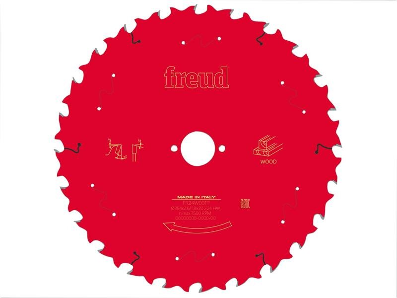 Freud Wood Table Saw Blade 254 x 30 x 2.6/1.8mm x 24T