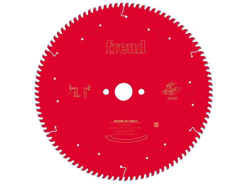 Freud Wood Table Saw Blade 305 x 30 x 2.8/1.8mm x 100T