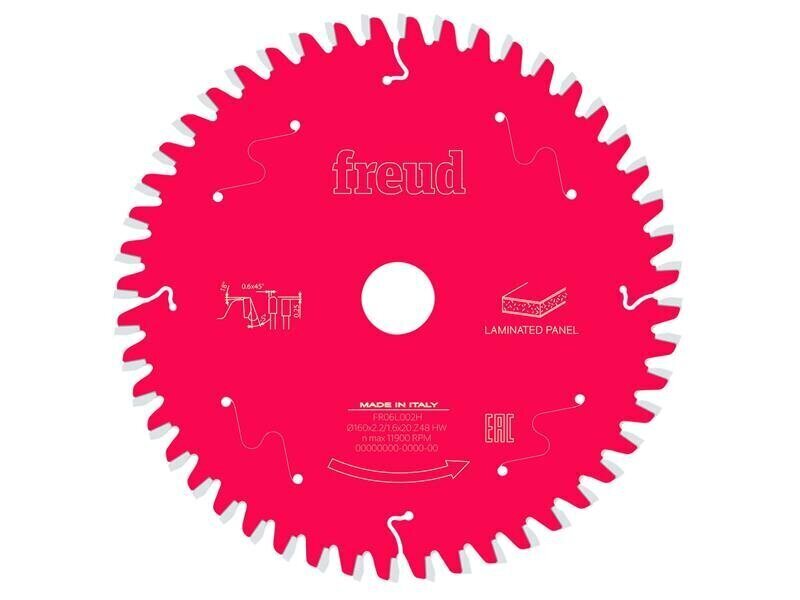 Freud Laminated Panel Circular Saw Blade 160 x 20 x 2.2/1.6mm x 48T