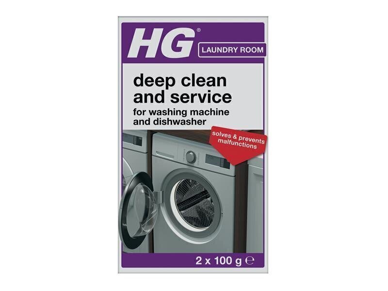 H G Deep Clean Service for Washing Machines Dishwashers 200g