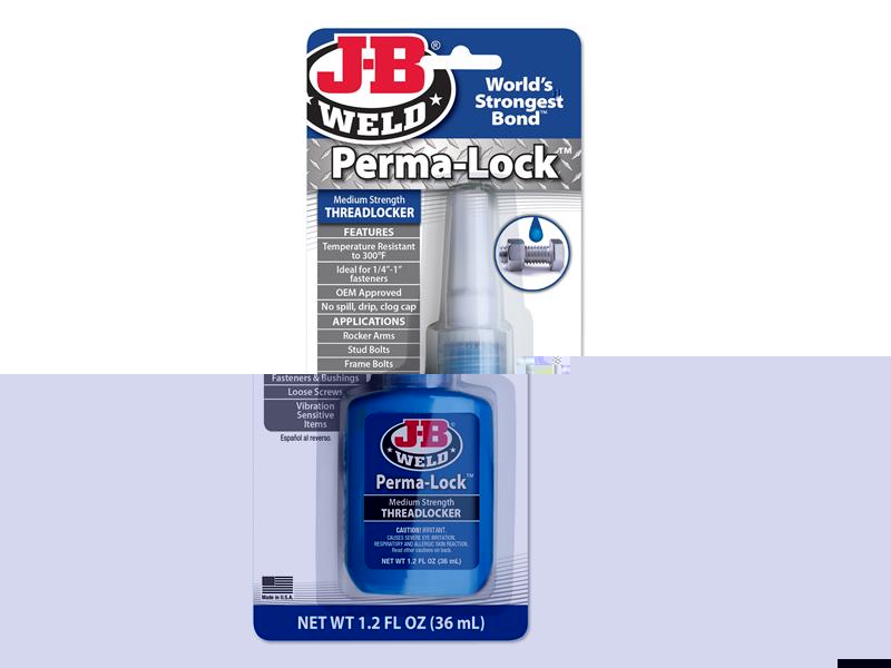 J-B Weld Perma-lock Blue Medium Strength Threadlocker 36ml