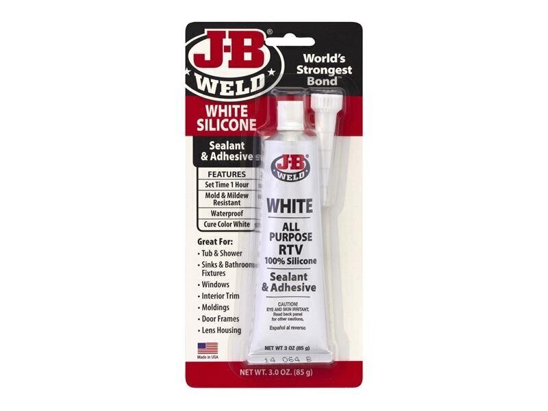 J-B Weld Silicone Sealant Adhesive White 85g