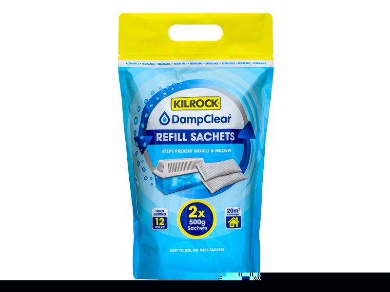 Kilrock DampClear Refill Sachets 1kg (2 x 500g)