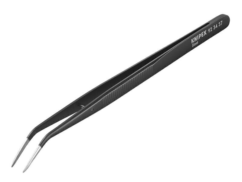 KNIPEX 92 34 37 Universal Bent Nose Tweezers 155mm