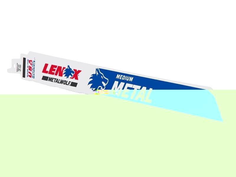 LENOX MetalWolf Wave Edge Reciprocating Saw Blade 305 x 25 x 1.07mm 18 TPI (Pack 5)
