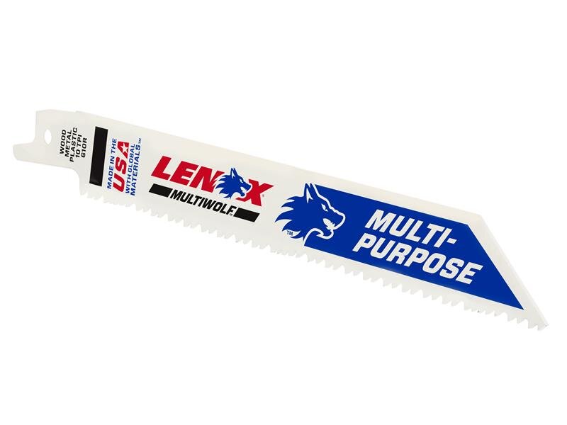LENOX MultiWolf Wave Edge Reciprocating Saw Blade 152 x 19 x 0.9mm 10 TPI (Pack 25)