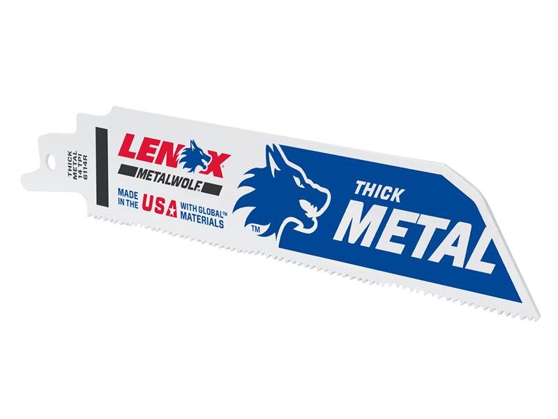 LENOX MultiWolf Wave Edge Reciprocating Saw Blade 152 x 25 x 1.1mm 14 TPI (Pack 5)