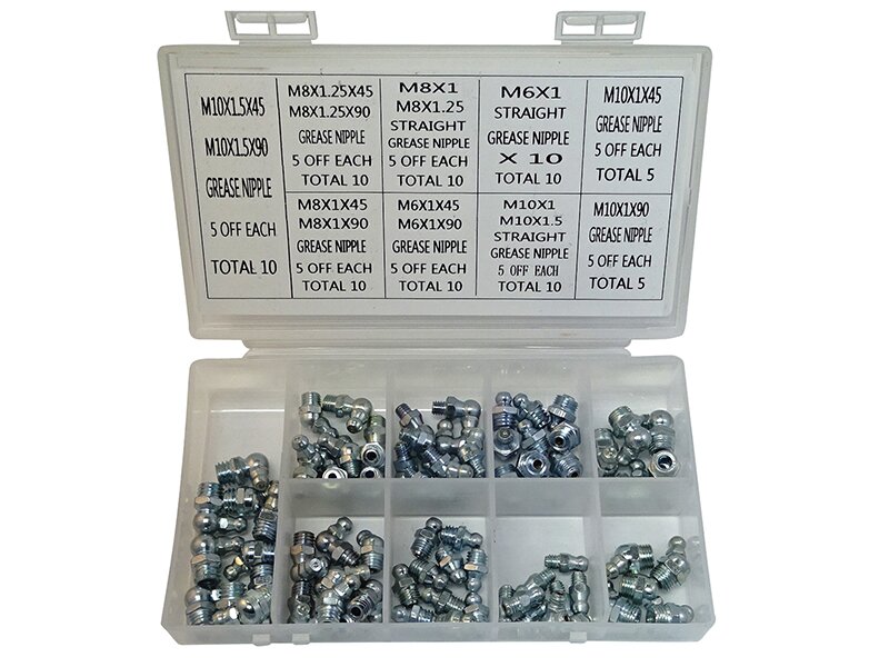 Lumatic Grease Nipple Selection Box Metric (Pack of 80)