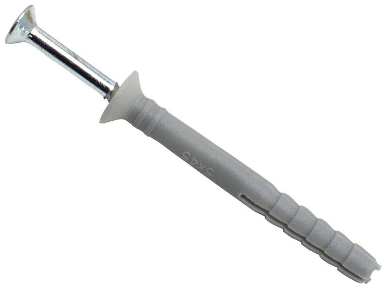 MASONMATE Nylon Hammer-In Fixing 5 x 45mm (200)