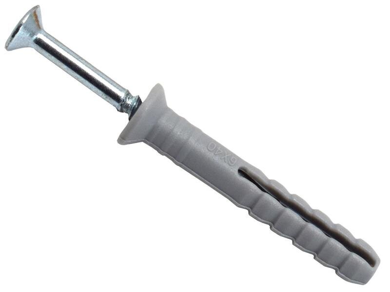 MASONMATE Nylon Hammer-In Fixing 6 x 40mm (150)