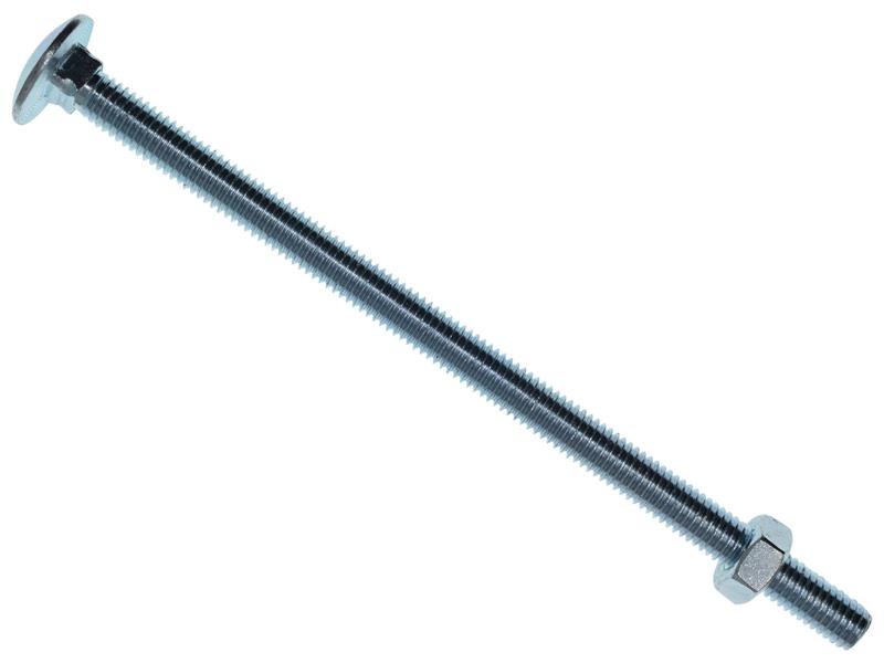 METALMATE Cup Square Hex Bolt  Nut ZP M8 x 150mm Box 10