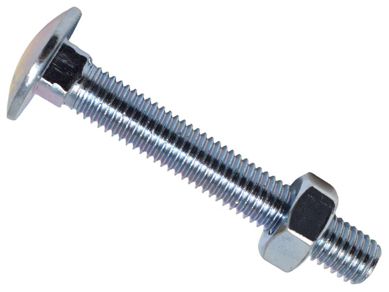 METALMATE Cup Square Hex Bolt Nut ZP M10 x 70mm Box 25