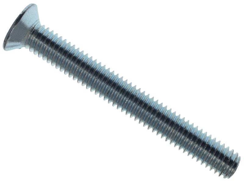 METALMATE Machine Screw Pozi Compatible CSK ZP M6 x 50mm Box 25