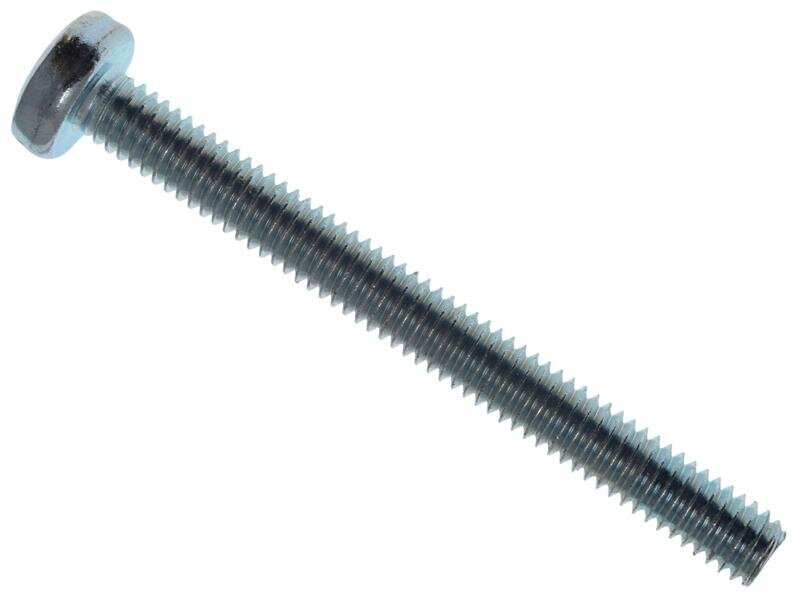 METALMATE Machine Screw Pozi Compatible Pan Head ZP M4 x 40mm Box 25